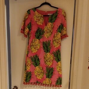Trina Turk Pink Pineapple Mini Dress